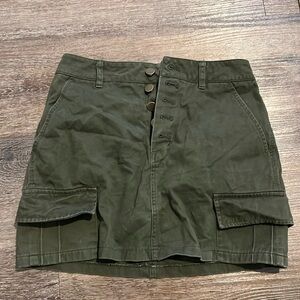 Olive green skirt